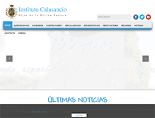 Tablet Screenshot of institutocalasancio.es